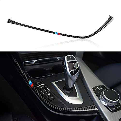 Image of Car Gear Shift Panel Trim Carbon Fiber Decal Center Console Sticker fits for BMW 3 4 Series 2012-2019 Accessories