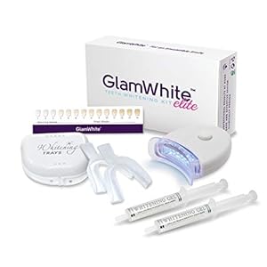 GlamWhite Elite Tandbleekset voor Thuis, geen Tandgevoeligheid, snelle Resultaten, tot 7 Kleurnuances, gemaakt in de VS…