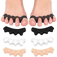 Zehenspreizer für alle Zehen - 3 Paar hallux valgus korrektur Zehentrenner Silikon für Damen & Herren - Zehenstrecker Korrektur Set gegen Hallux Valgus, Ballenzehen, Hammerzehen