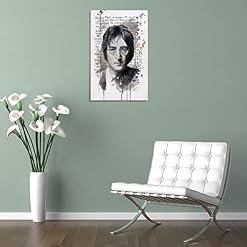 LIULANG Frases De John Lennon Poster décoratif sur toile pour salon, chambre à coucher 50 x 75 cm - Les Beatles, Paul McCartney, John Lennon, RIngo Starr, George Harrison LIULANG Frases De John Lennon Poster décoratif sur toile pour salon, chambre à coucher 50 x 75 cm – Image 5