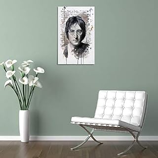 LIULANG Frases De John Lennon Poster décoratif sur toile pour salon, chambre à coucher 50 x 75 cm - Les Beatles, Paul McCartney, John Lennon, RIngo Starr, George Harrison LIULANG Frases De John Lennon Poster décoratif sur toile pour salon, chambre à coucher 50 x 75 cm – Image 5