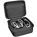 Travel Case Compatible Howard Leight Impact Sport OD Electric Earmuff and Genesis Sharp-Shooter Shooting Glasses, [ Also Fits for Walker's Game Ear Razor Slim Electronic Muff]