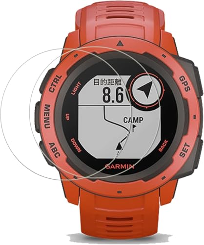 �y2���Z�b�g�zKPNS ���{�f�ސ� �����K���X GARMIN Instinct instinct Tactical �p �K���X�t�B���� �����K���X �J�o�[ �ی�t�B����