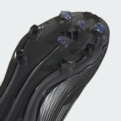 adidas F50 League Football Boots Firm Ground, Scarpe da Calcio Unisex-Adulto, Core Black/Iron Metallic/Gold, 42 EU - Immagine 4