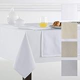 ✔️ COLORES los manteles de mesa se fabrican en cuatro colores de hilo blanco, crema, beige y gris perla.