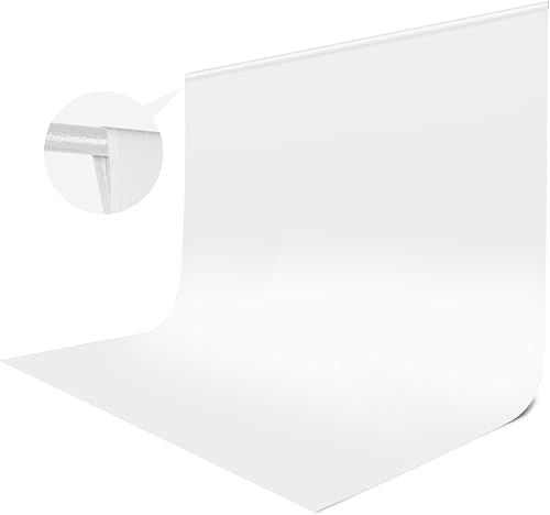 JINSUI White Photo Backdrop 10x10 ft, Background Curtain for Photoshoot