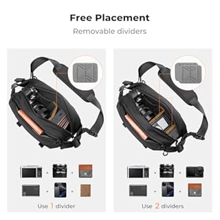 K&F CONCEPT Borsa a Tracolla per Fotocamera, impermeabile Zaino Fotografico Piccolo Casual Borsa Fotocamera Compatibile con macchina fotografica SLR DSLR
