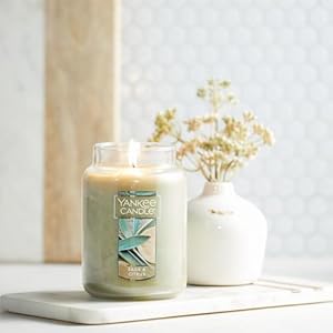 Yankee Candle Sage & Citrus Scented, Classic 22oz Large Jar Single Wick Candle, Over 110 Hours of Burn Time, Ideal for Home Decor and Gifts Yankee Candle Sage Citrus Scented Classic 22oz Large Jar Single Wick Candle Over 110 Hours of Burn Time Ideal for Home Decor and Gifts