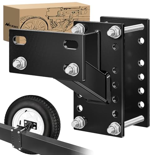 Image of Nilight Spare Tire Carrier Trailer Spare Tire Mount Boat Trailer Carrier Bracket Utility Trailer Accessories Fits 4 & 5 & 6 Lugs Trailer Wheels on 4 inch 4.5'' 4.75'' 5'' and 5.5'' Bolt Patterns 150 Lbs