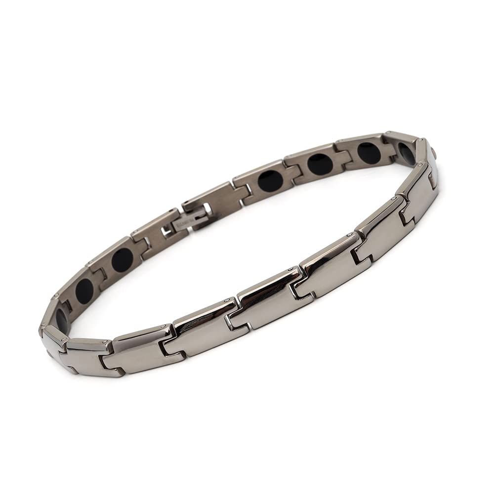 Amazon.co.jp: [silver KYASYA]純チタン ゲルマニウムブレスレット