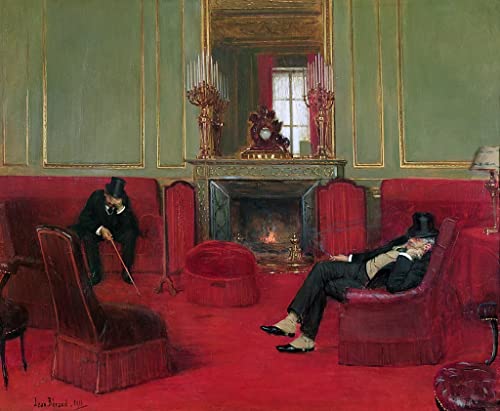 Affiche toile Jean Béraud d'art portrait pour salon élégant 60x90
