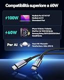 INIU Câble USB C, 2m 100W 5A Charge Rapide, PD 3.0 QC 4.0 Câble USBC vers USB C Nylon Tressé pour iPhone 17 16 15 Pro Max, Samsung Galaxy S25 S24 Ultra, iPad MacBook Air, Pixel 9 Xiaomi Switch PS5 etc - 6