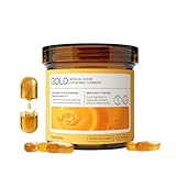 Synchro Gold Medical-Grade Liposomal Turmeric | 60ct Capsules | Whole-Plant Extract, Nano-Encapsulation Delivery | Curcumin Black Pepper Piperine Supplement