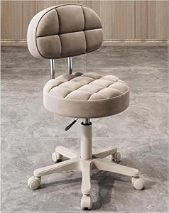 Myrtfk Rollhocker mit Rückenlehne kk456