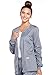Cherokee Women's Ww Core Stretch Zip Front Warm-Up Jacket, Grey, Medium