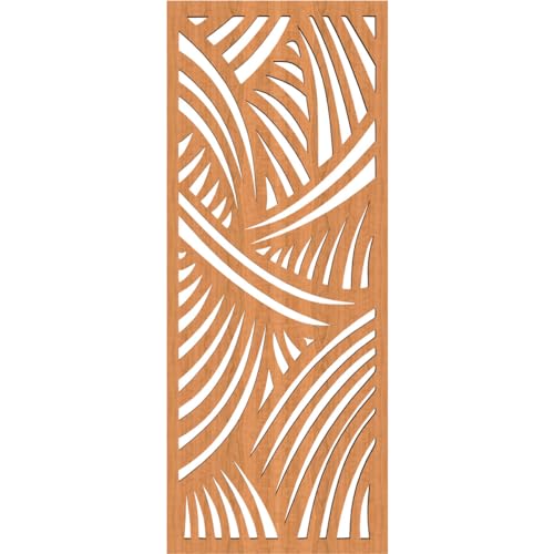 Image of Chester Decorative Pierced Fretwork Wood Wall Panels, 9 3 /8 inchW x 24 3 /8 inchH x 3 /8 inchT, Cherry