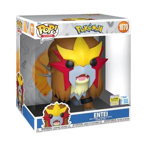 Pop! Animation Pokemon - Entei Jumbo 10-Inch 1070 2025 Convention Exclusive
