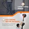MAXXT Cordlees Drywall Sander with Vacuum Dust Collection, Brushless Electric Wall Sander with 7 Variable Speed Foldable Telescopic, Popcorn Ceiling Removal Tool, 20V Max 4.0 Ah Battery and Charger