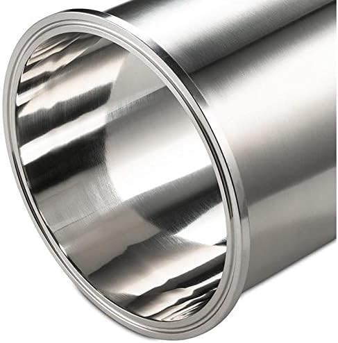 BVV 6" Tri-Clamp Spools - Stainless Steel Sanitary Fitting Tubes - Seamless Round Tubing & Ferrule Flange - 24 inch-24-inch