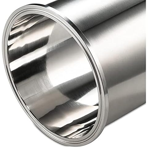 BVV 6" Tri-Clamp Spools - Stainless Steel Sanitary Fitting Tubes - Seamless Round Tubing & Ferrule Flange - 24 inch-24-inch Cover