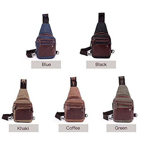 Messenger Bags Man Fashion Casual Travel Chest Bag Sling Earphone Pouch Men Crossbody Bags Shoulder Multifunction Small Travel Bag(B)4