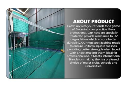 Image of BOSCO Portable Badminton Net Red Colour for Indoor & Outdoor Play | Adjustable Height & Easy Setup Net Stand for Training, Practice & Recreation
