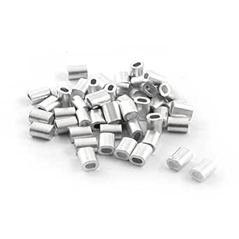 MroMax 80 X Aluminum Oval Crimping Loop Sleeve For 1/50-5