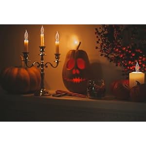 The Dreidel Company Flicker Flame Shaped Light Bulbs E12 Replacement Bulbs Dances with a Flickering Orange Glow 1 Watt 120 Volt 5 Pack