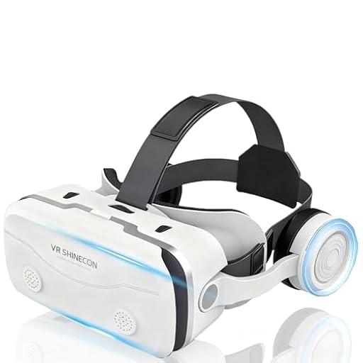 Gafas VR, 3D VR Gafas de Realidad Virtual VR Glasses Objetivo y Pupila Regulable para 4.7" - 7.2" Android/iOS Smartphone (Blanco) | Ya disponible en tu tienda friki favorita! En mundofriki.es!
