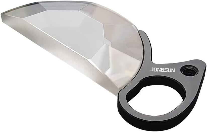 JONGSUN 79mm Handheld Special Effect Filter, Half Round Kaleidoscope Prism, Optical Glass Filter for Camera Lens Accessories (79mm)