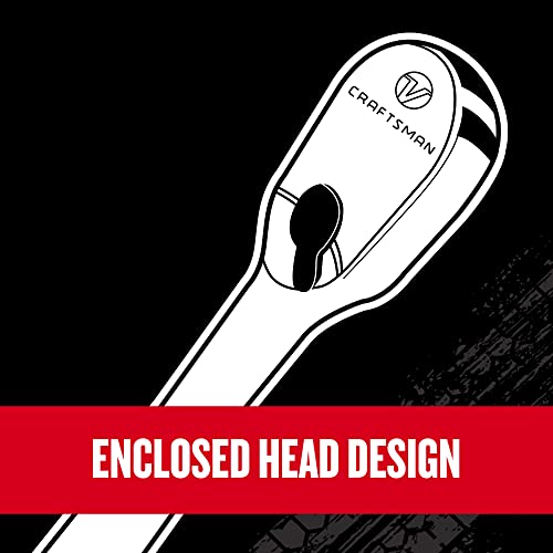 CRAFTSMAN V-SERIES Socket Set with 80-tooth Low Profile Ratchet, 38 Piece Shallow MM, 1/4 Inch Drive (CMMT45751V)