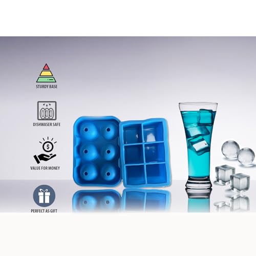 Moldes de hielo grandes de silicona para cócteles set 2 miniatura 3