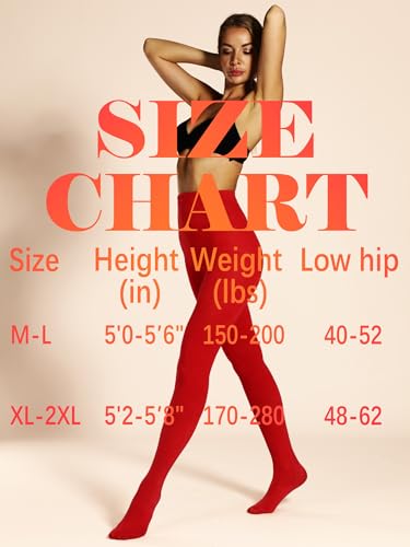Cozy Women's High Waisted Fleece-Lined Tights for Winter