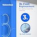 Waterdrop G3 Replacement Filter 1-Year Combo, Pack of 2 WD-G3-CF Filters and 1 WD-G3-CB Filter, Replacement for WD-G3-W, WD-G3P600 and WD-G3P800-W Reverse Osmosis System