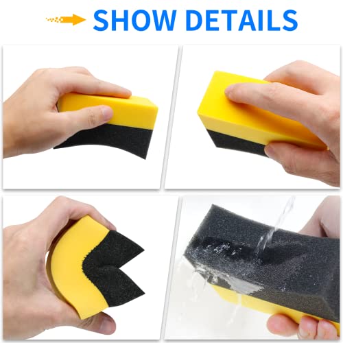 Unlorspy UNLORSPY20220901-002 6 Pcs Tire Applicator Dressing Shine Sponge thumb #3