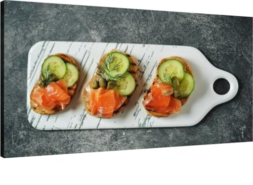 Canvas Wall Art for Living Room Bedroom Mini sandwiches butter