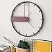GLCS GLAUCUS Wall Clock 24 inch Large Minimalism Decorative Numeral Clock Retro Walnut Clock for Living Room Bar Hotel Office Home Decor