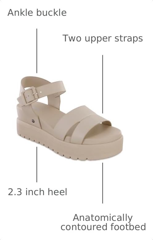 Image of MIA Shoes Maya Women's Vegan Leather Platform Flatform Sandals