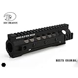 【BigDragon】URX III ナイツタイプ 8インチ ハンドガード BKカラー リアル刻印×軽量設計で装備を格上げ！BD3773BK