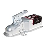 NBJINGYI Trailer Coupler Ball Width 2" Channel Width 3" Trailer Tongue 5000 LBS, with Chain Boat Tra