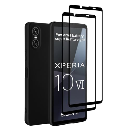 32nd Liquid Silicone Case Cover for Sony Xperia 10 VI (2024) With 2 X Tempered Glass Screen Protectors - Image 2