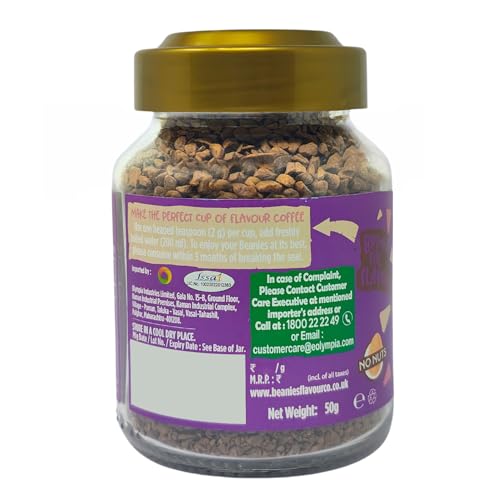 Image of Beanies Double Chocolate Flavoured Instant Coffee | 50g | Freeze Dried Coffee with Rich Double Chocolate