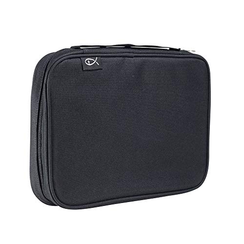 Divinity Boutique Bible Cover Basic Black - Extra Large (21442) | Fits Bibles up to 7.25  x 10.125  x 2.25 