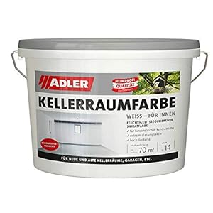 ADLER Kelderkamerverf – witte, geurneutrale silicaatverf – 14kg – zonder oplosmiddelen, weekmakers en…