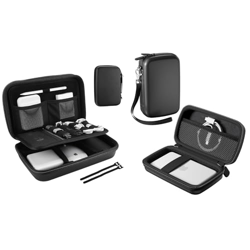 ProCase Hard Travel Electronic Organizer Case Bundle with EVA Hard Shell Case for iPhone Air Magsafe Battery Portable Charger