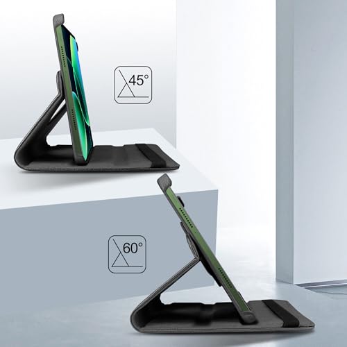 Image of TGK 360 Degree Rotating Flip Cover Case for Xiaomi Mi Pad 8 /8 Pro /Mi Pad 7 /7 Pro 11.2 inch Tablet (Black)