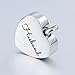 Amody Acero Inoxidable Grabado en Forma de corazón Husband Plata Cremation urna...