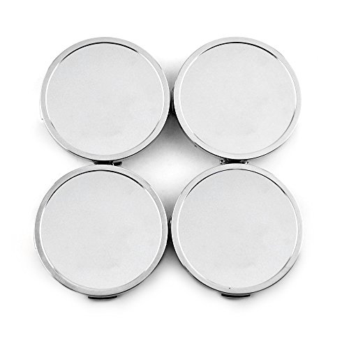 4pcs 69mm(2.72in) 68mm(2.68in) Wheel Hub Center Caps Silver Base for Series RS2M R1 RC1 RS3 C1 540 Edition Wheel Rims
