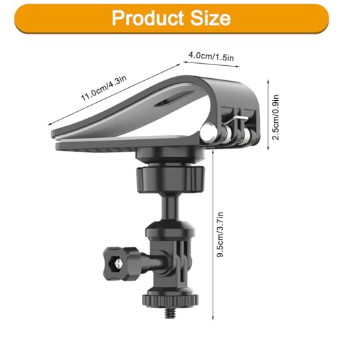 Image of STHIRA Car Sun Visor Mount, Vlog Video Holder, Quick Clip Mount Compatible with Go Pro Hero 13 12 11 10 9 8 7 6 5 4, for DJI Osmo Action 5 Pro /4 /3 for Insta 360 X5 X4 X3 Ace Pro2 Camera Accessories