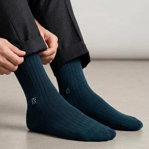Image of Luxe Signature Box - The Classic Edit | Bamboo Combo Socks Pack of 6 Casual Formal Wear for Men | Anti Bacterial Odour Free | 3x Softer than Cotton | Durable Breathable for Daily Wear